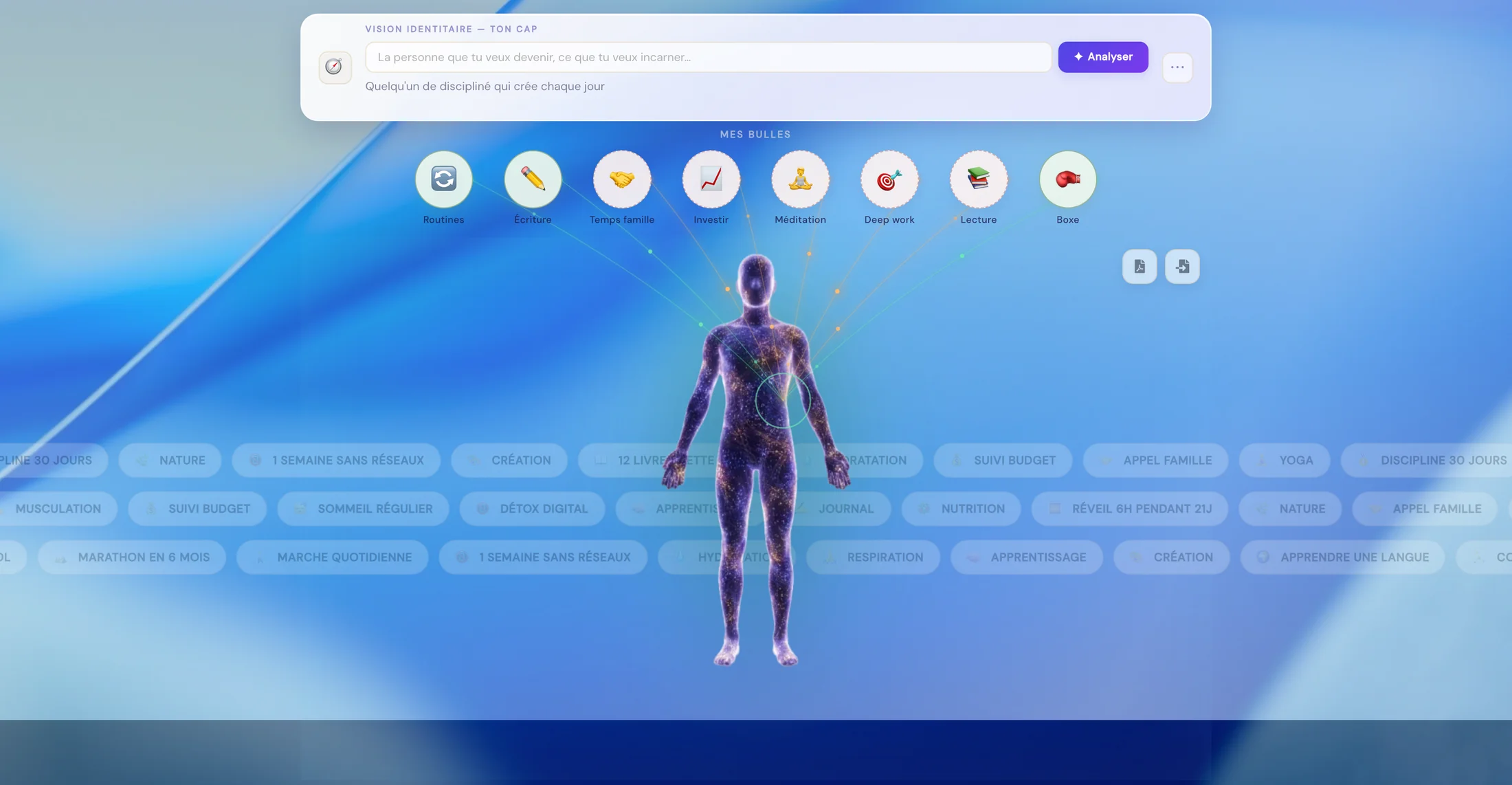 Le Digital Self : tes bulles d’identité reliées à ta silhouette